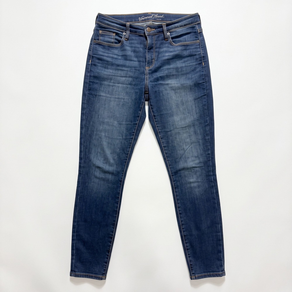 Universal Thread 8/29R Womens Dark Wash Skinny Jeans Casual Minimalist Denim